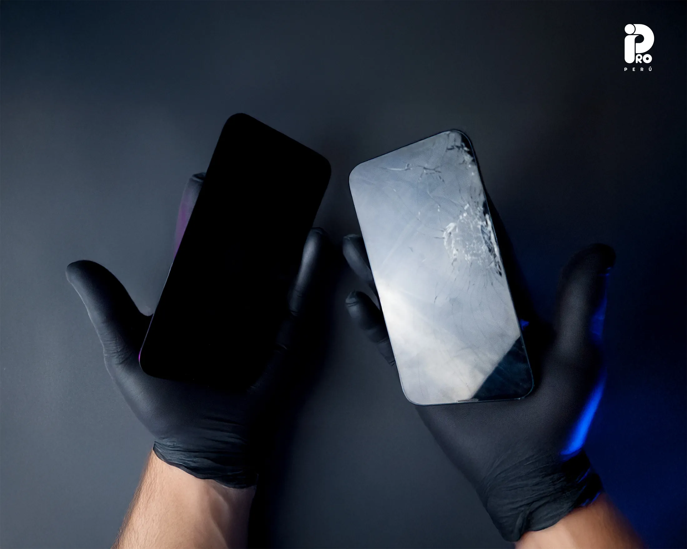 Cambio de pantalla antes y después